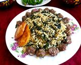 عکس مرحله 1 از دستور اسفناج پلو