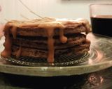Foto del paso 7 de la receta: 🥞 Pancakes esponjosos de banana🍌granizada🍫 con salsa de dulce de leche🥞