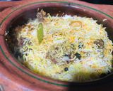 A picture of step 9 of Matka Beef Biryani.