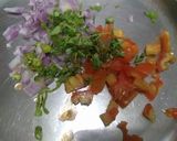 A picture of step 2 of Chatpati + Spicy Bhel.