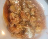 A picture of step 4 of Seasoned Shrimp w/ EZ Homemade Sauce &fresh Mozzarella.