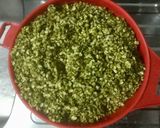 A picture of step 1 of #Green Moong Dal Burfi.