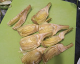 Foto del paso 1 de la receta: Alcachofas salteadas con cecina