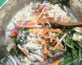 Gambar langkah 2 resipi Telur Dadar Udang Versi Korea.