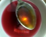 A picture of step 2 of Hibiscus green tea with coconut milk.
