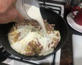 Foto del paso 3 de la receta: Espaguetis con nata y bacon