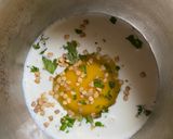 A picture of step 6 of Mini quiche of sun-dried tomatoes & Indian basil.