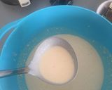 A picture of step 7 of Big Messy Loaded American-Style breakfast pancakes.