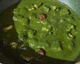 A picture of step 7 of Palak Paneer.