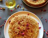 A picture of step 4 of Shenga Holige (groundnut stuffed sweet Paratha).