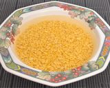 A picture of step 1 of Yellow Moong Dal Dhokla.