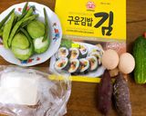 Hình bước làm 1 của món “KhoaiPap” kimbap eat clean