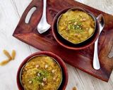 A picture of step 5 of Khoya & suji halwa with vanilla flavour.