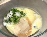 A picture of step 1 of Scallion (Spring Onion) cream Crackers.