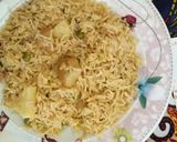 A picture of step 7 of Chicken vegetables pulao.