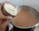 A picture of step 3 of Healthy tasty rajgira flour and roasted peanut Burfi.