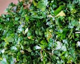 A picture of step 2 of Leftover Coriander leaves Chillas With Millets Mixed Flour.