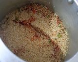 A picture of step 4 of Beetroot masala Daliya.