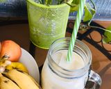 A picture of step 2 of Banana shake.