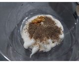 A picture of step 2 of Crispy Chicken Tortilla Roll (w/ white sauce).