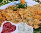 A picture of step 14 of Sooji Uttapam (Savory Semolina & Maize Pancakes).