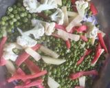 A picture of step 1 of Vegetables Pulao.