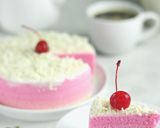 Foto langkah ke 6 dari resep Bolu Kukus Putih Telur Ombre.