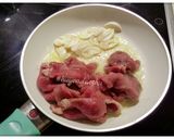 Hình bước làm 2 của món #cleaneating Nui xào thịt Bò, Cà Rốt và Rau củ