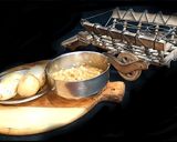 A picture of step 1 of Ragda Patties Chaat.