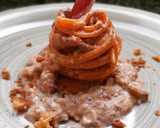 Foto del paso 5 de la receta: Espaguettis picantes con salsa de rovellons y jamón