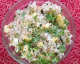 A picture of step 4 of Sabudana Khichadi.