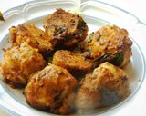 A picture of step 5 of Spicy Taro root (arbi in Hindi, sepankizhangu in Tamil) chops.