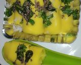 A picture of step 6 of Khandvi.