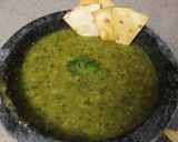 A picture of step 5 of Salsa Verde (Tomatillo Sauce).