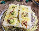 A picture of step 4 of Alu matter sandwich.