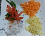 A picture of step 2 of Afghani Omelet 😋👍.