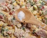 Sonkás, kukoricás, hagymás grillezett melegszendvics (vegán) recept fázis 2 fotója