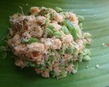 Foto langkah ke 3 dari resep Botok Tempe Teri dan petai china.