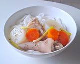 Hình bước làm 4 của món BÁNH CANH đuôi heo