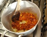 A picture of step 2 of Green lentils(kamande) stew.