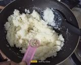 A picture of step 2 of Kesar Kopra Paak (Janmashtami Special).