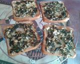 A picture of step 3 of Spinach sandwich.