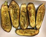 A picture of step 13 of Turkish stuffed aubergines with beef and tomatoes (Karniyarik) 🇹🇷.