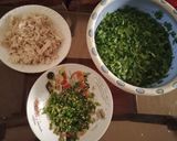 A picture of step 1 of Green Rice.