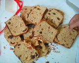 A picture of step 22 of Breakfast Bread with dry fruits and tutty fruity.