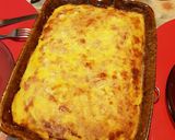 Foto del paso 4 de la receta: Tarta de jamón y queso con base de polenta
