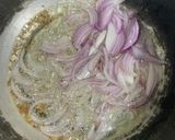 A picture of step 1 of Chicken masala with peas pulao rice.