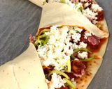 Une image de l'étape 4 de Pizza soleil au chorizo.