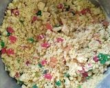 A picture of step 1 of Tutti fruitti Karachi biscuits.