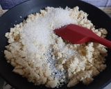 A picture of step 3 of Badam Halwa Mohanthal Fudge.
